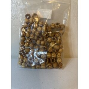 Unfinished Wood Beads 100pcs 12mm